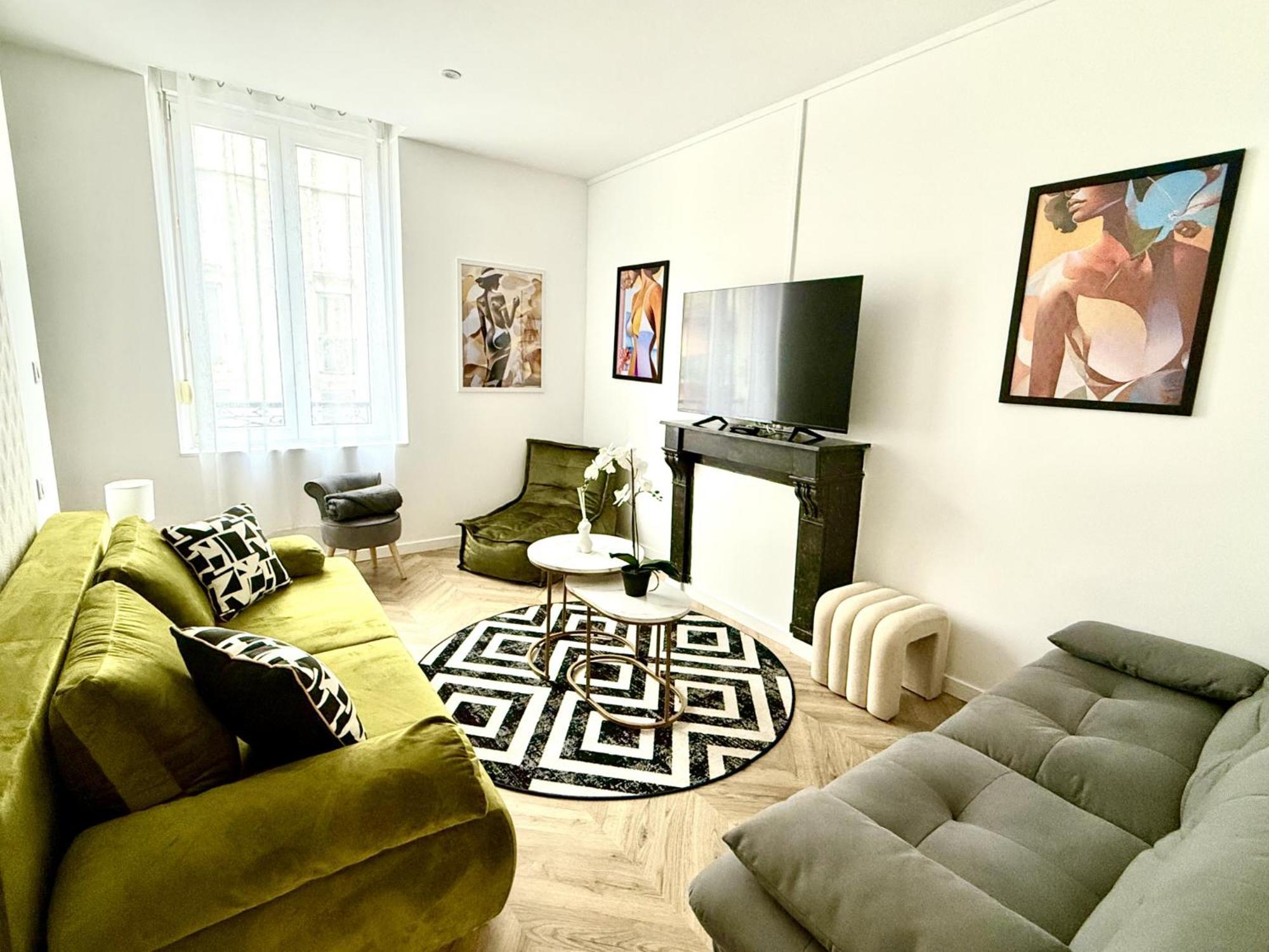 Escapade Parisienne A - Sejour Confortable Et Chic Appartement Reims